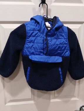 Madison Blue and Navy Quilted Toddler Jacket
